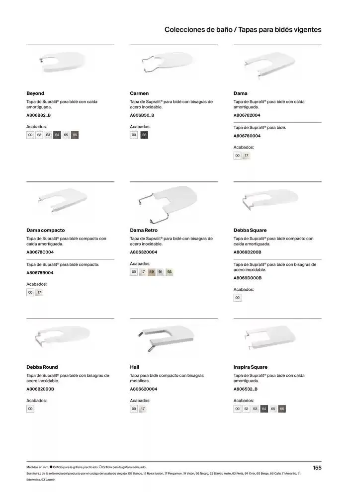Catálogo de Colecciones de Baño, Muebles y Accesorios 9 de enero al 31 de diciembre 2025 - Página 157