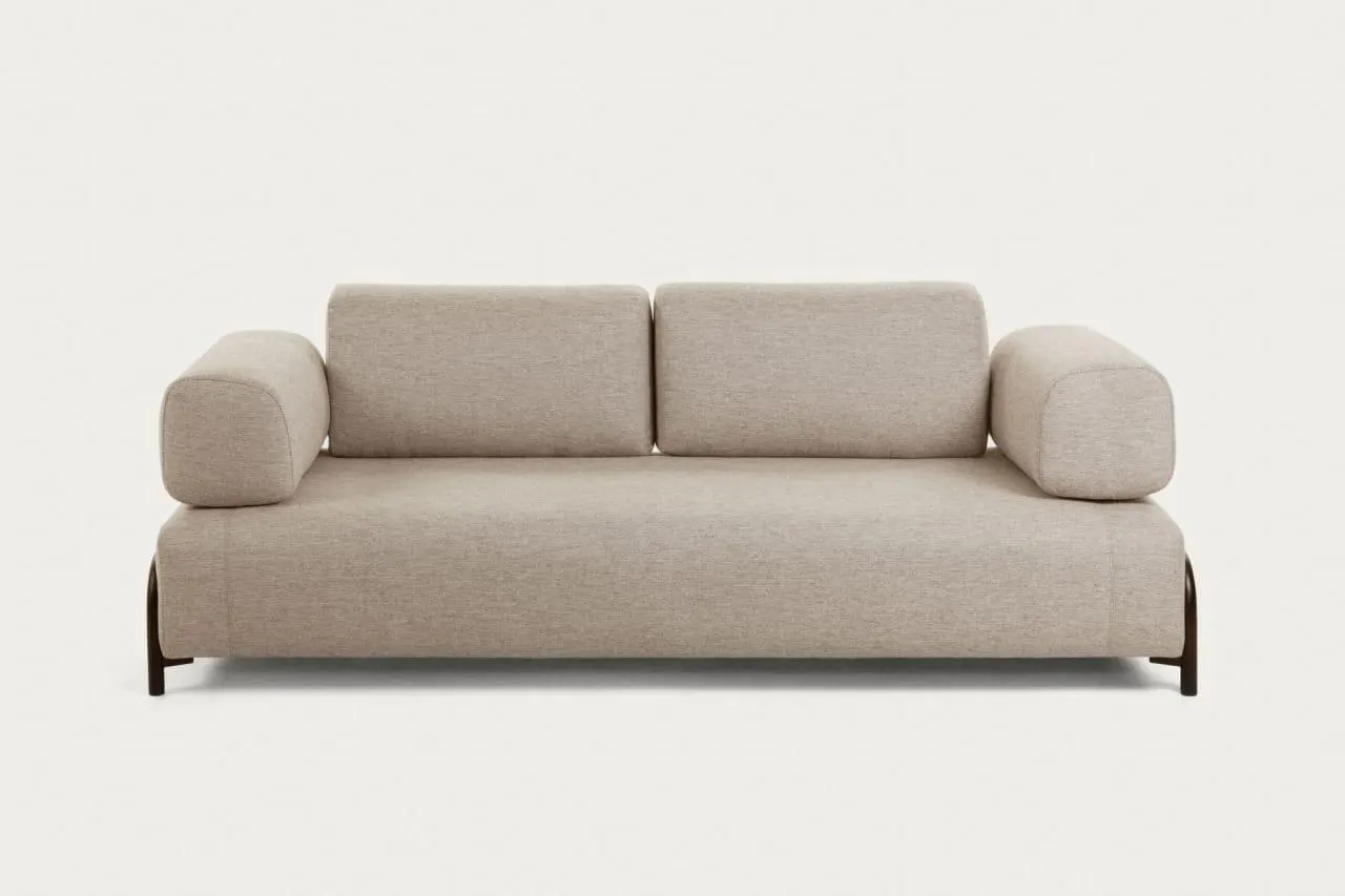 Sofá Compo 3 plazas beige 232 cm