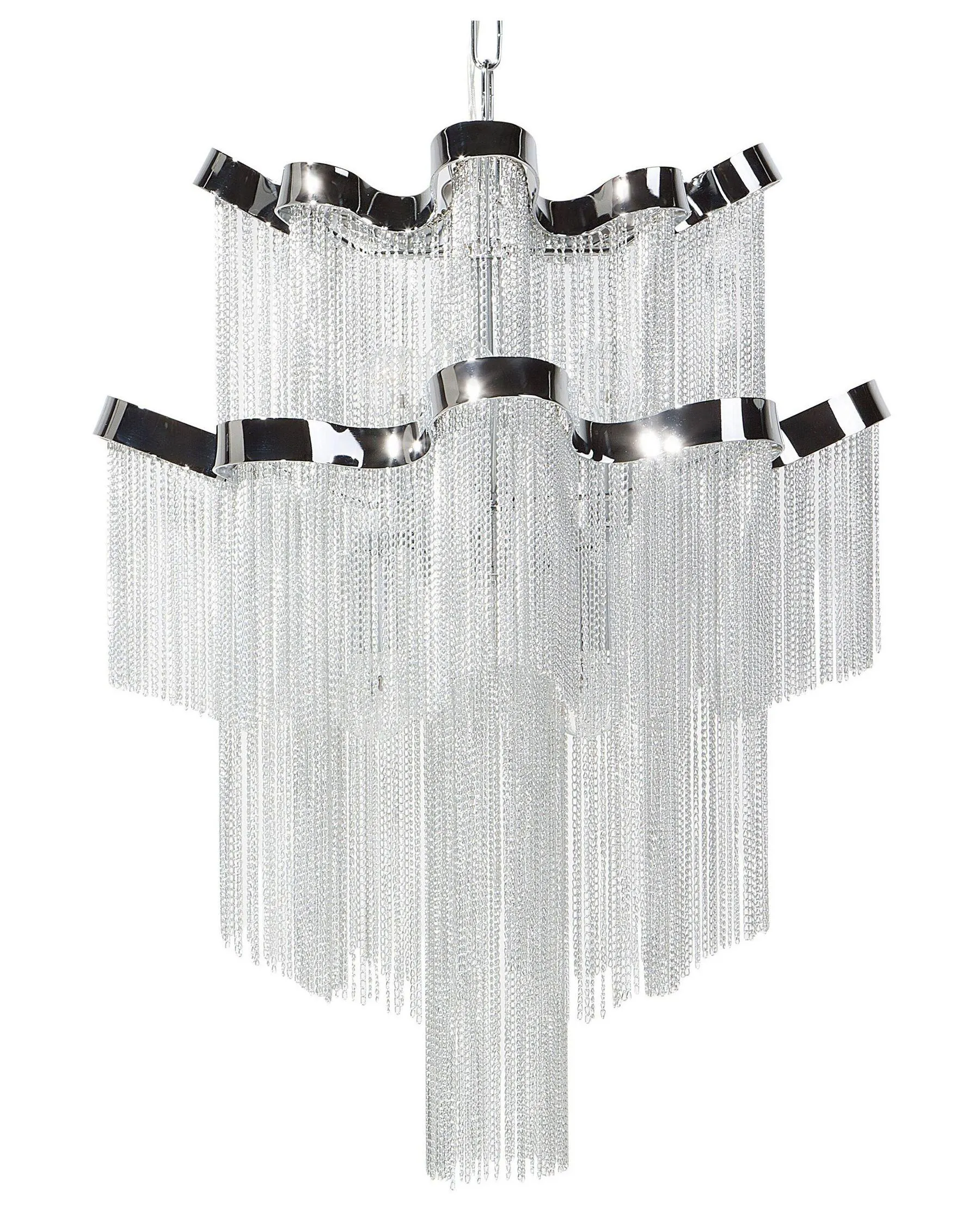 Lámpara de araña MUCONE Metal Plateado