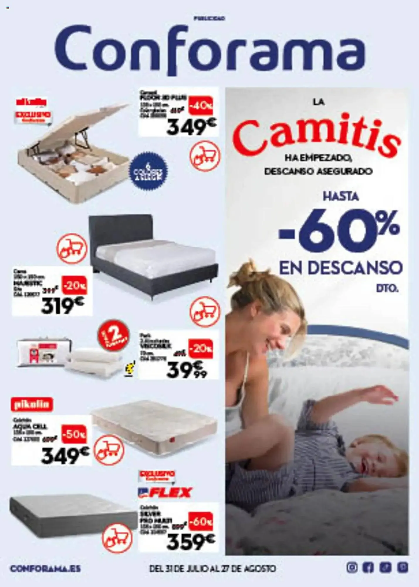 Catálogo de Folleto Conforama 31 de julio al 27 de agosto 2025 - Página 1