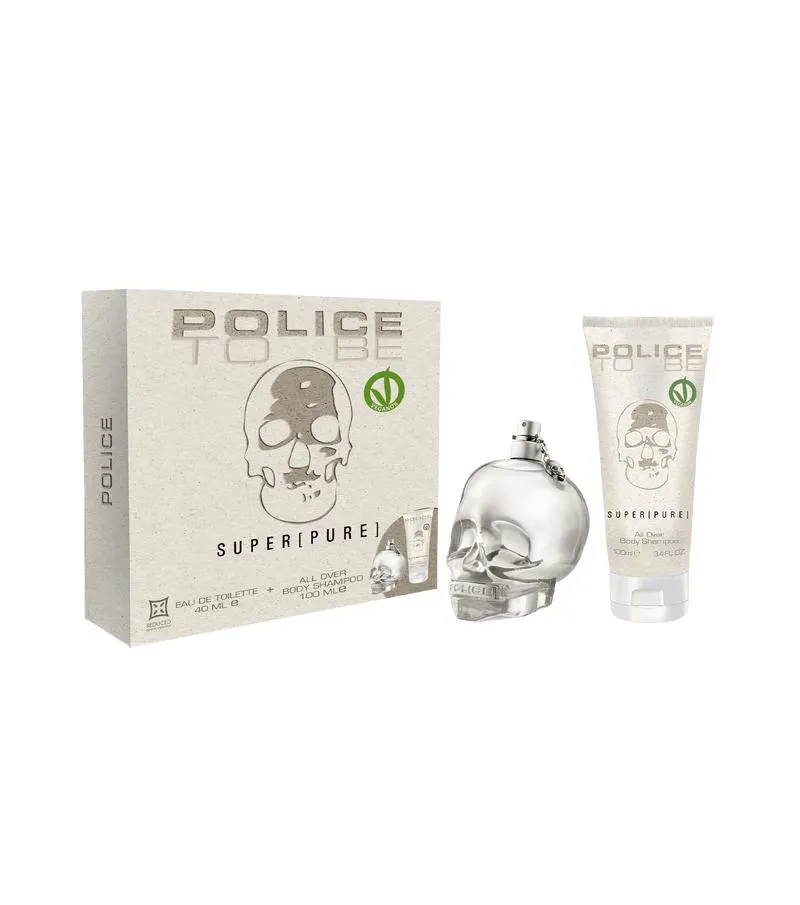Police To Be Super[Pure] Gift Set EDTV40Ml + Body Shampoo 100 Ml
