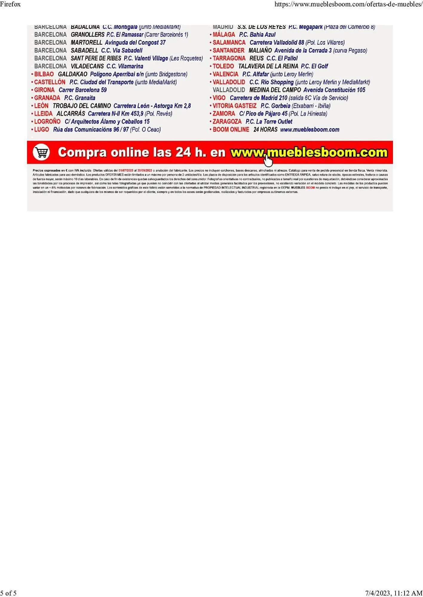 Catálogo de Catálogo Muebles Boom 23 de julio al 30 de septiembre 2023 - Página 5