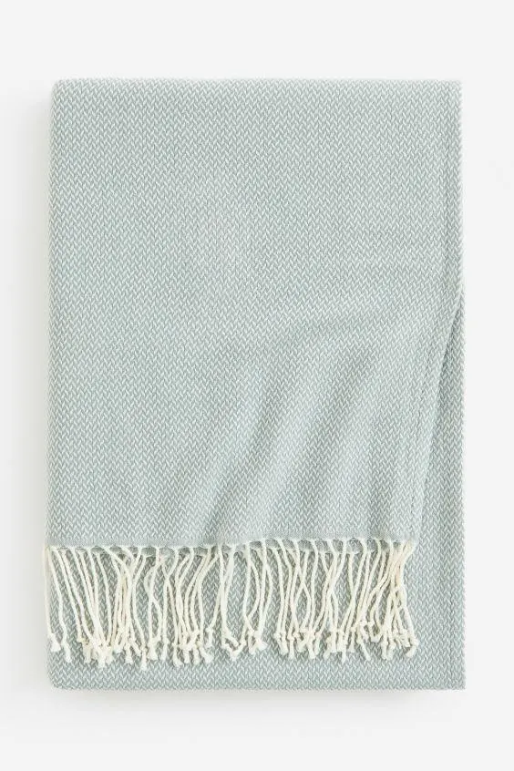 Manta en tejido jacquard
