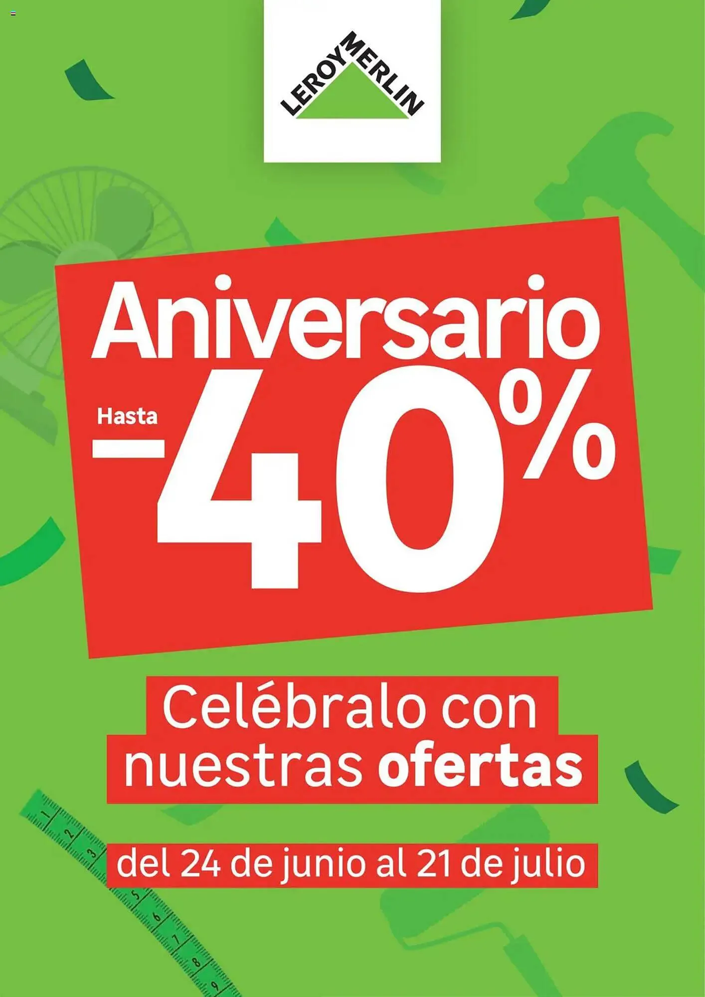 Catálogo de Folleto Leroy Merlin 24 de junio al 21 de julio 2025 - Página 1