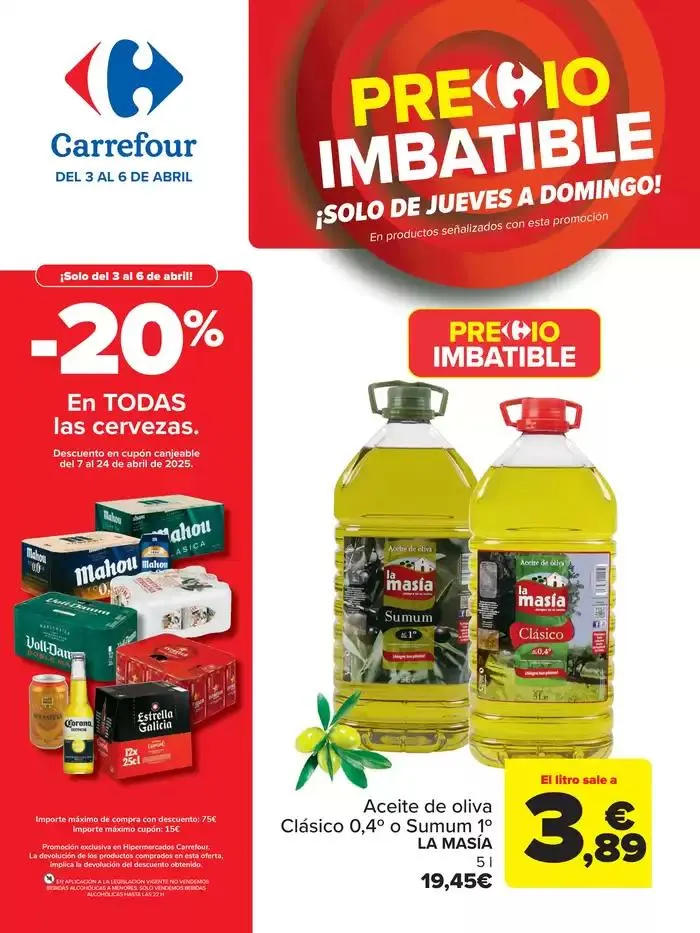 Catálogo de PRECIO IMBATIBLE 3 de abril al 6 de abril 2025 - Página 1