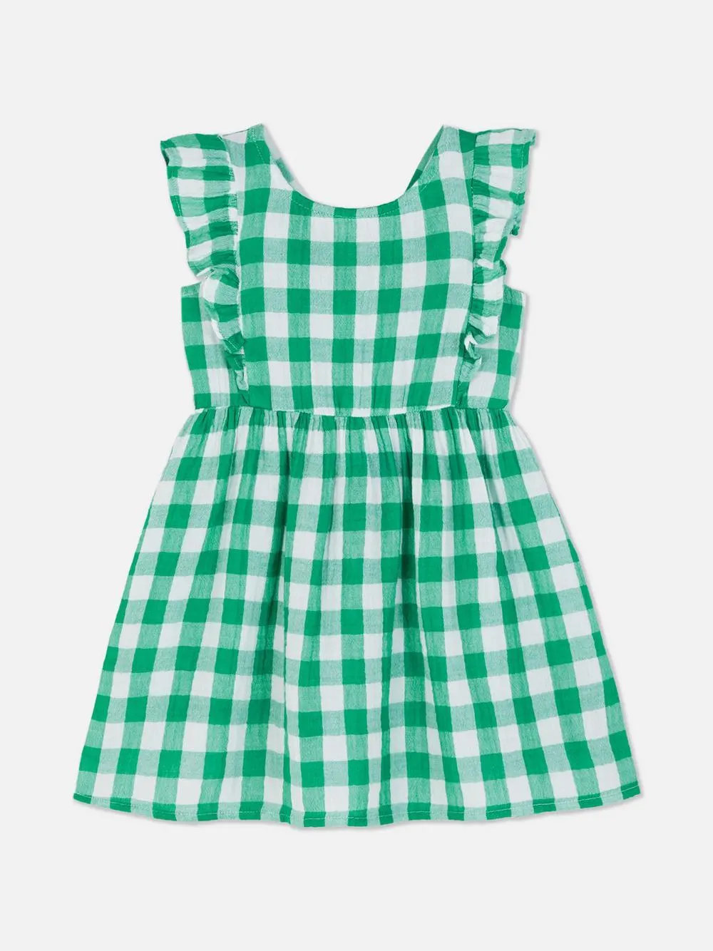 Vestido a cuadros vichy con volantes