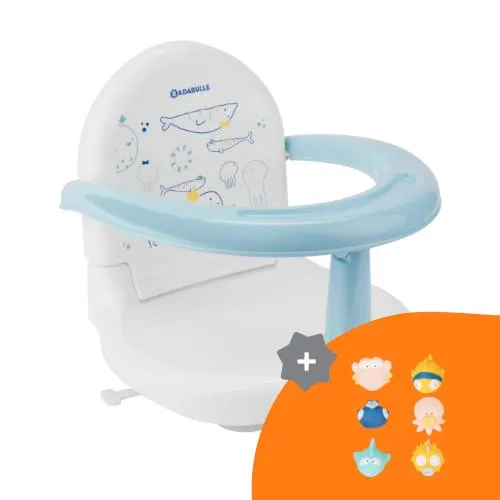 Silla de baño plegable con respaldo