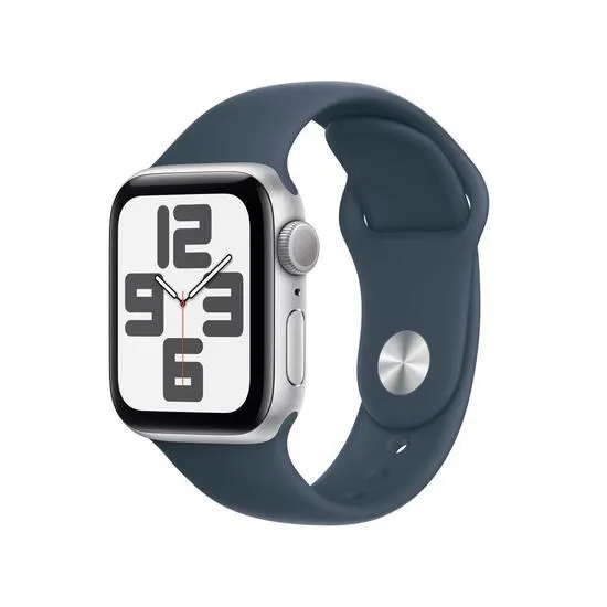 Apple Watch SE | GPS | 40mm | Caja Aluminio Plata | Correa deportiva Azul | S/M - MRE13QL/A
