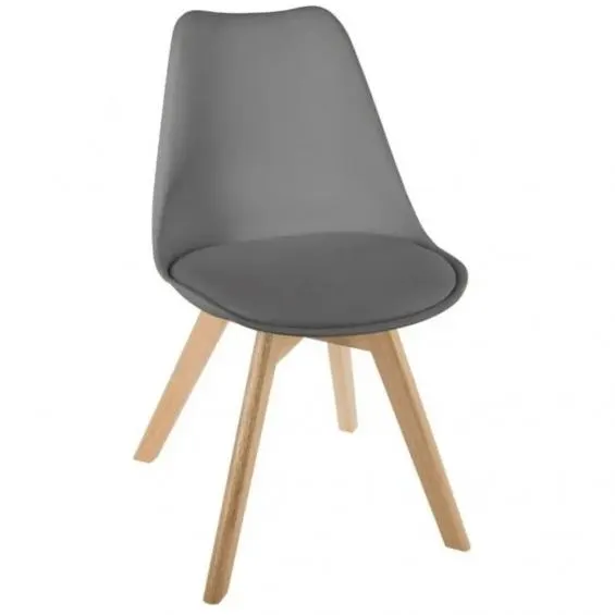SILLA “BAYA" GRIS OSCURO