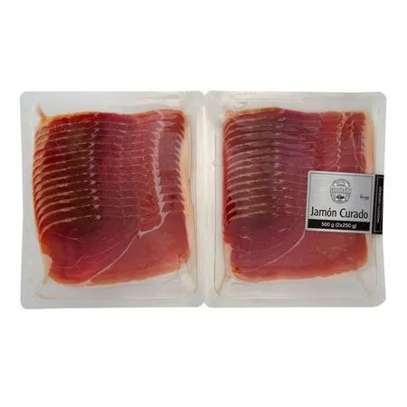 Jamón curado en lonchas Montaño pack 2 de 250g