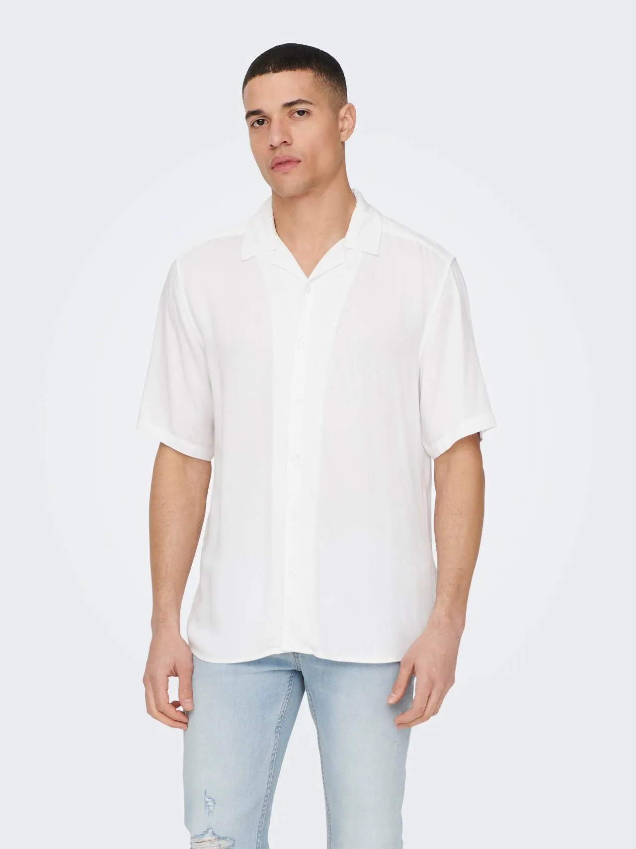 Camisas Corte regular Cuello cubano