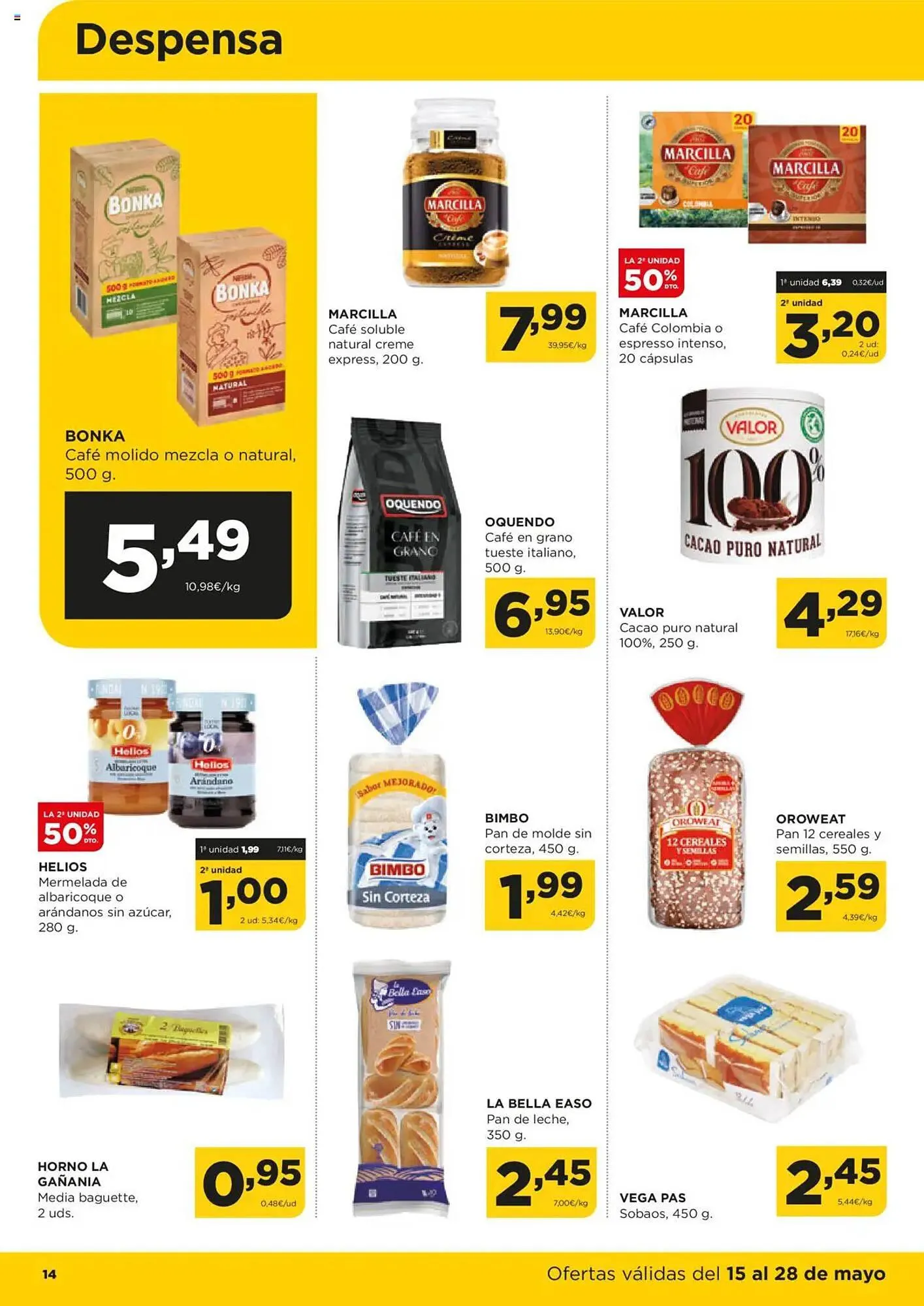 Catálogo de Folleto Alimerka 15 de mayo al 28 de mayo 2025 - Página 14