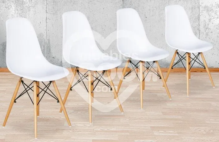 Pack 4 sillas comedor polipropileno 012.070