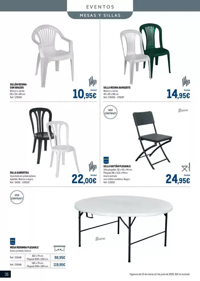 Catálogo de Especial Terrazas Canarias 13 de marzo al 1 de junio 2025 - Página 36
