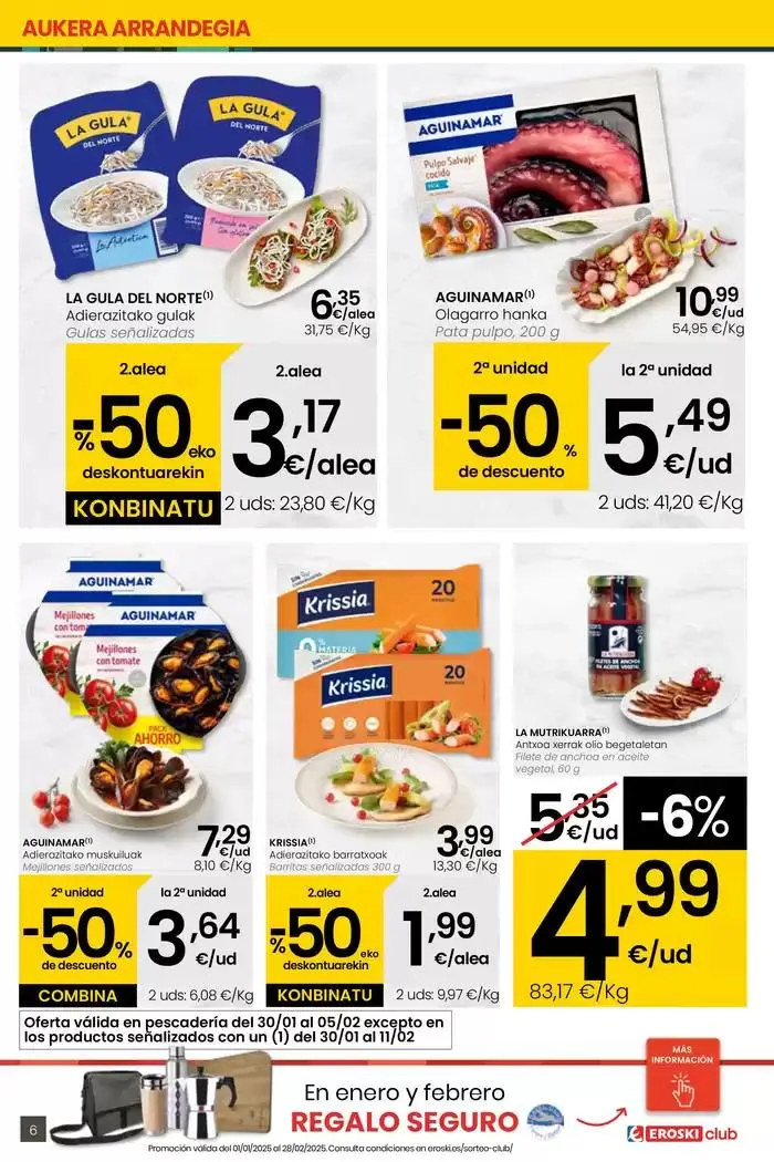 Catálogo de 2000 produktu baino gehiago, BETI PREZIO ONEAN EROSKI CENTER 30 de enero al 11 de febrero 2025 - Página 6
