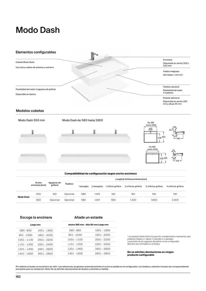 Catálogo de Colecciones de Baño, Muebles y Accesorios 9 de enero al 31 de diciembre 2025 - Página 164