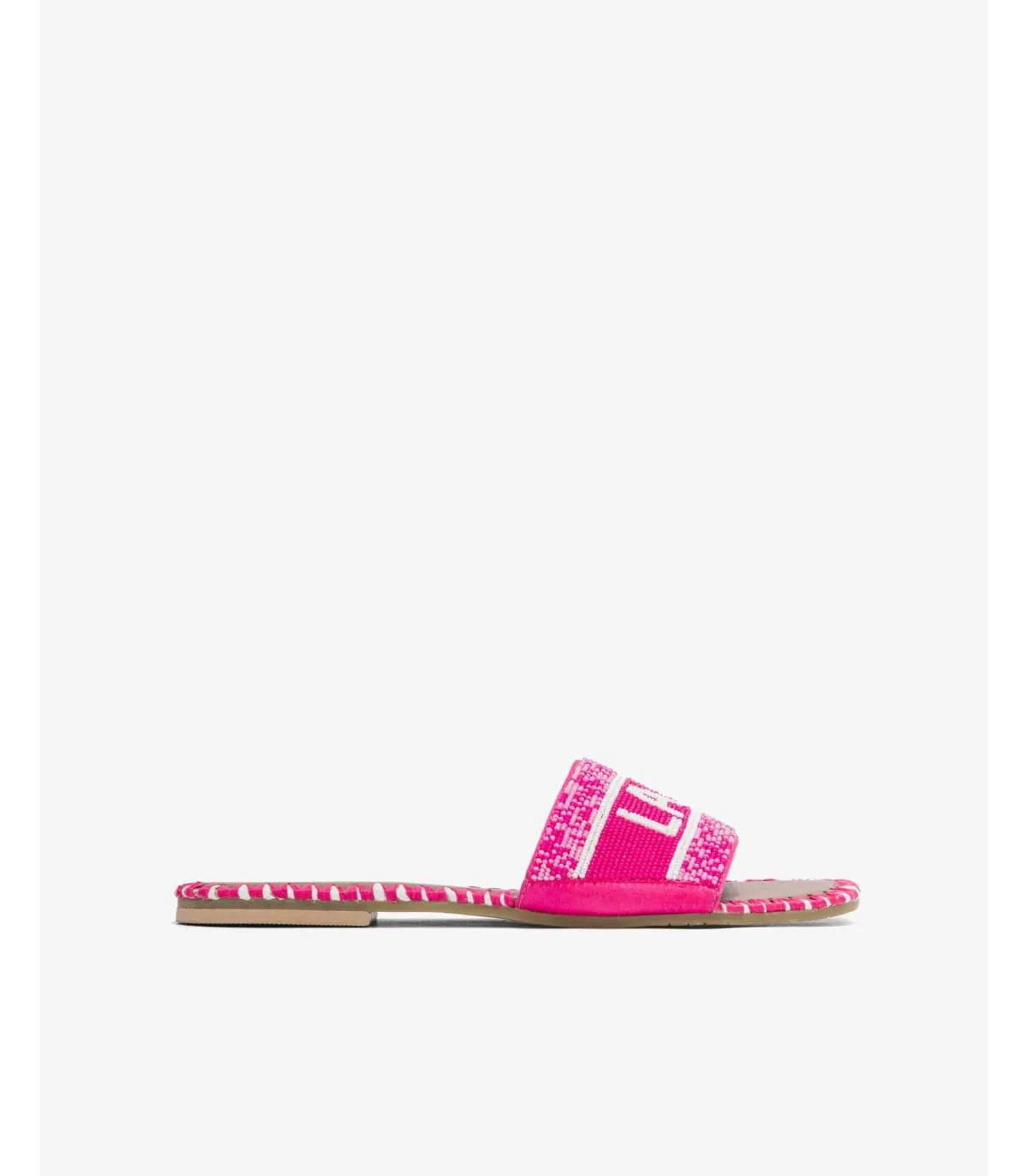 Sandalias planas Mujer con lettering