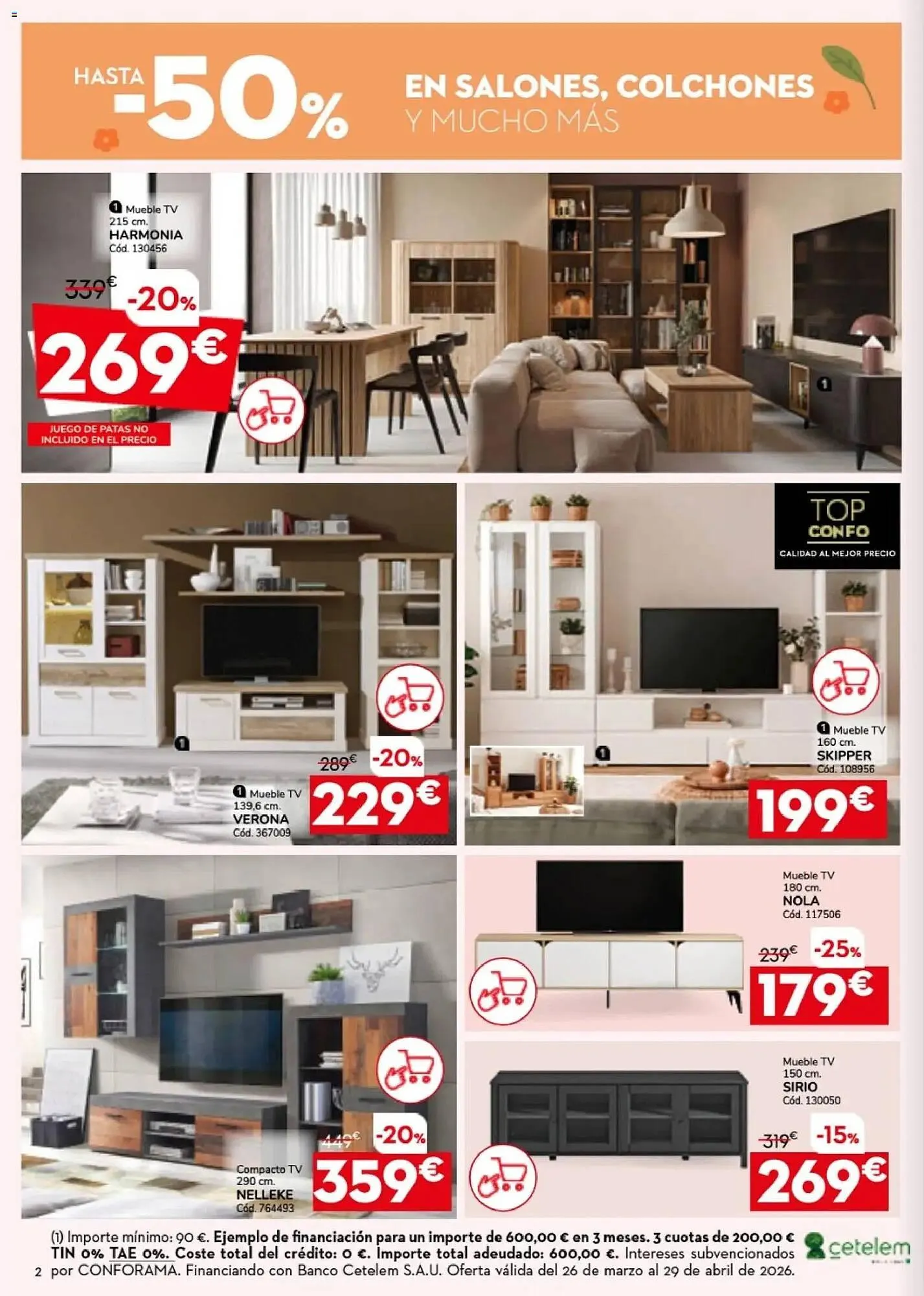 Catálogo de Catálogo Conforama 26 de marzo al 29 de abril 2026 - Página 2