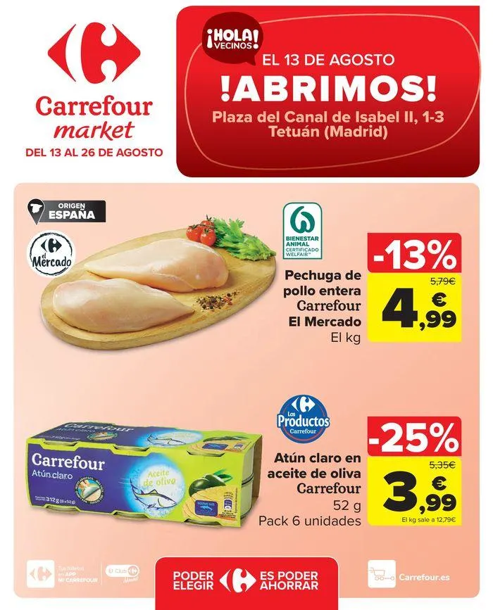 Catálogo de ¡Abrimos! Plaza del Canal de Isabel II, 1-3 Tetuán (Madrid) 13 de agosto al 26 de agosto 2024 - Página 1