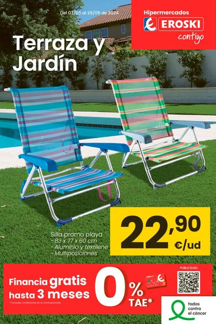 Catálogo de Terraza y Jardín EROSKI 3 de mayo al 29 de mayo 2024 - Página 1