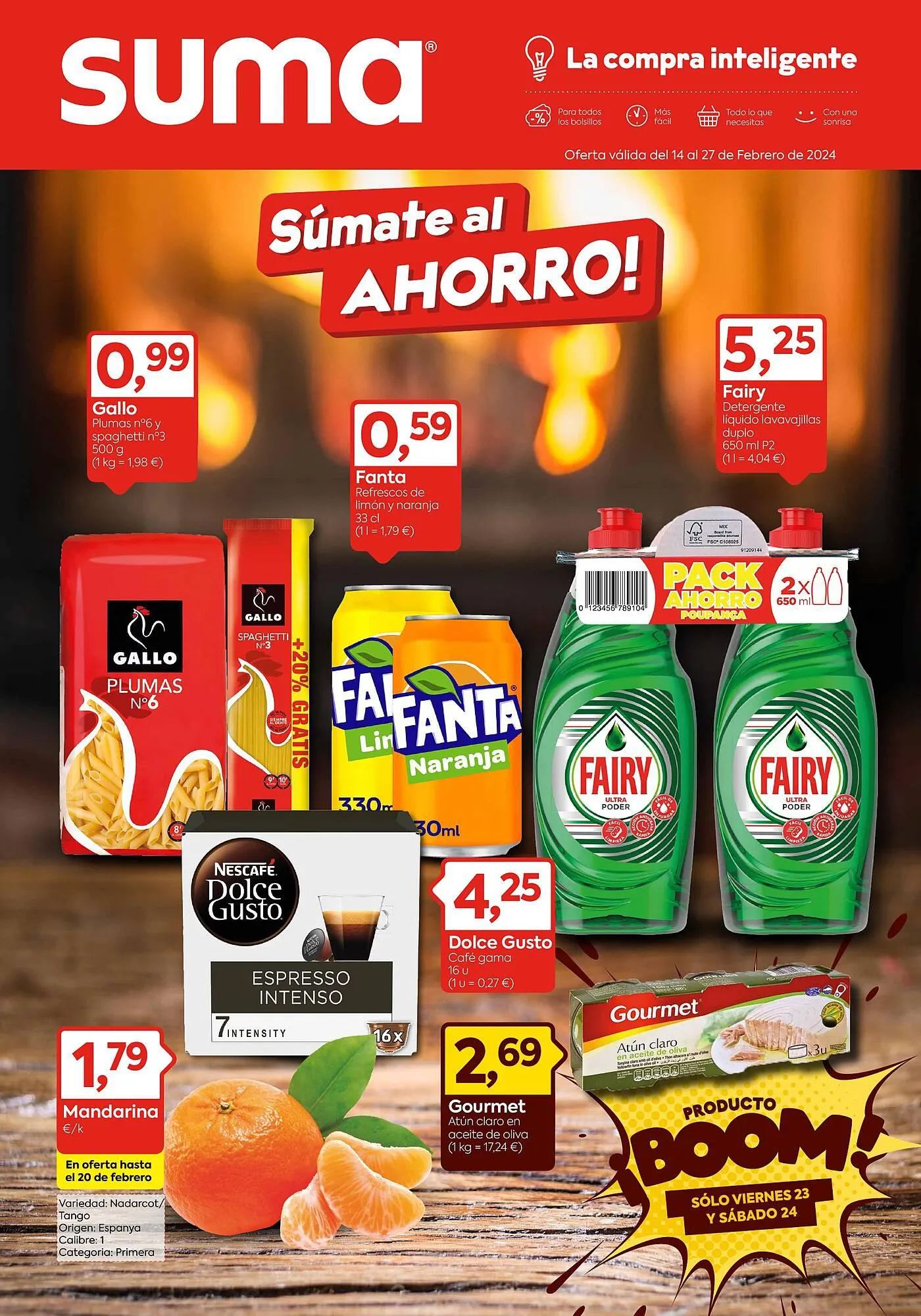 Catálogo de Folleto Suma Supermercados 14 de febrero al 27 de febrero 2024 - Página 1