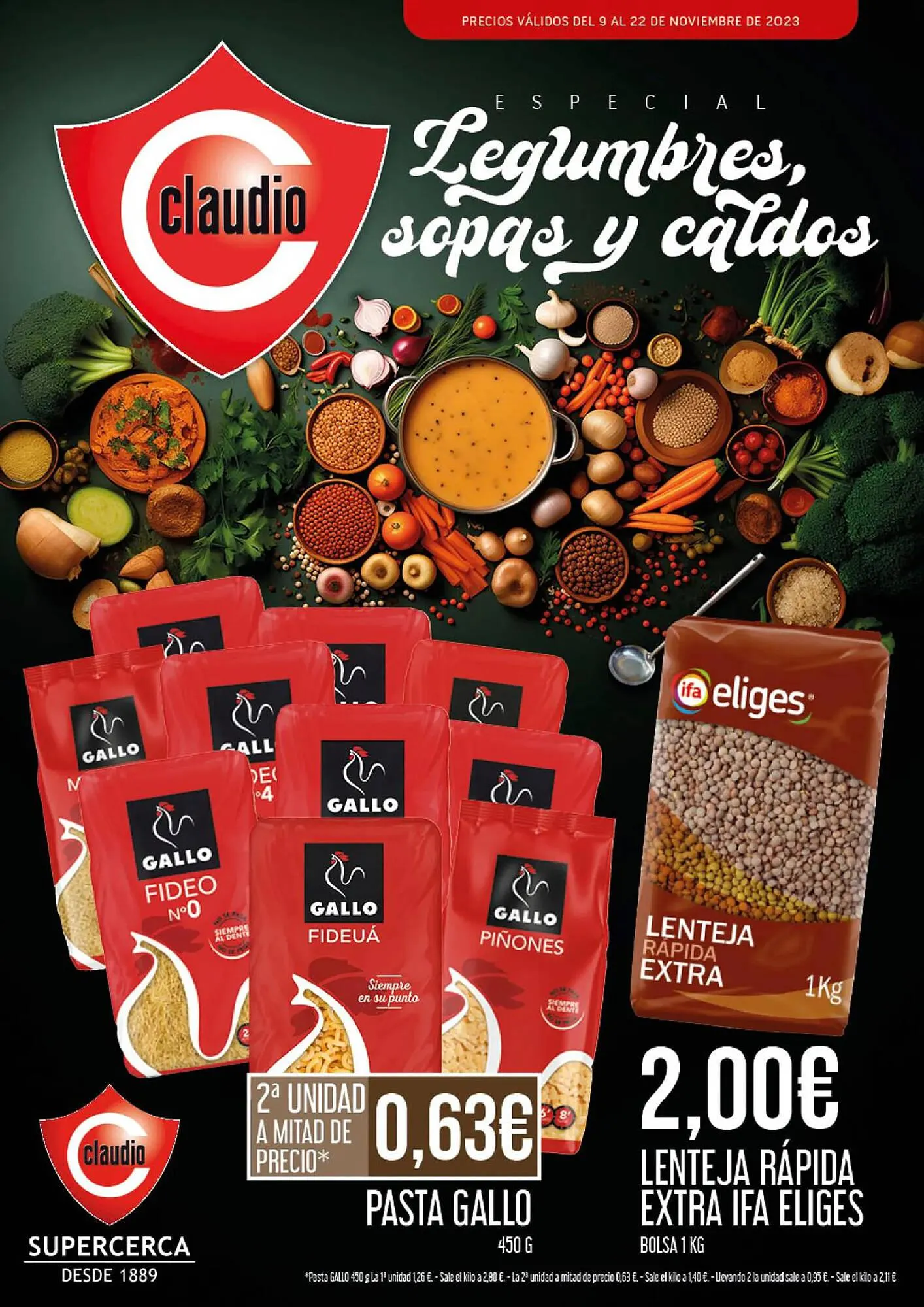 Catálogo de Folleto Claudio 9 de noviembre al 22 de noviembre 2023 - Página 1