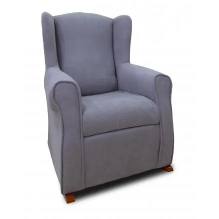 Butaca orejera balancin en gris