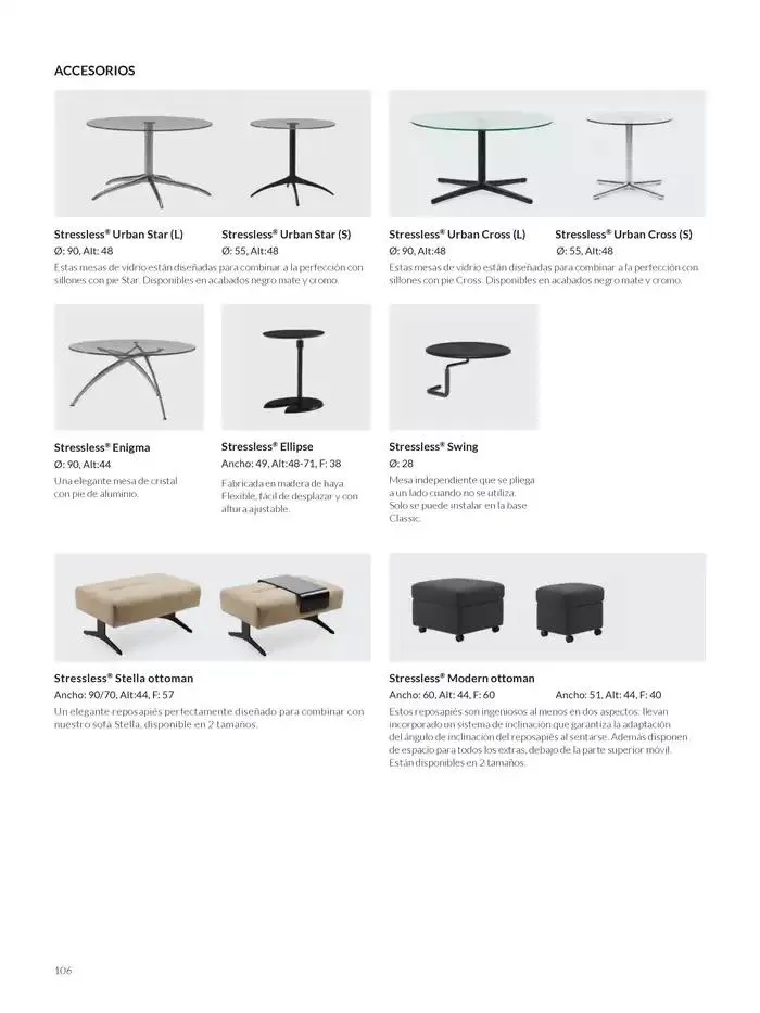 Catálogo de Catálogo Stressless 7 de marzo al 31 de agosto 2025 - Página 106