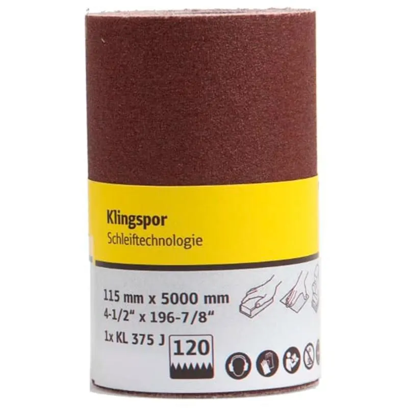 ROLLO PAPEL LIJA KLINGSPOR 301052 KL375J G180