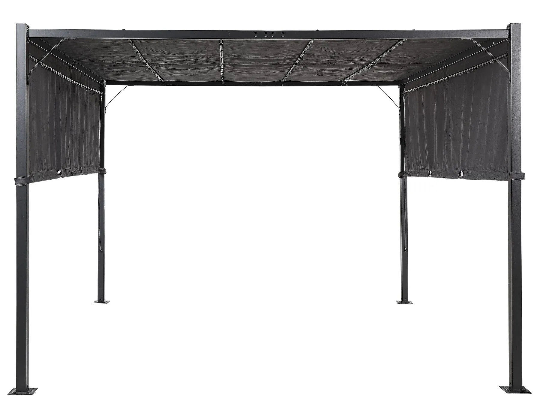 Cenador LED PARGA Metal 310 cm 310 cm Gris oscuro