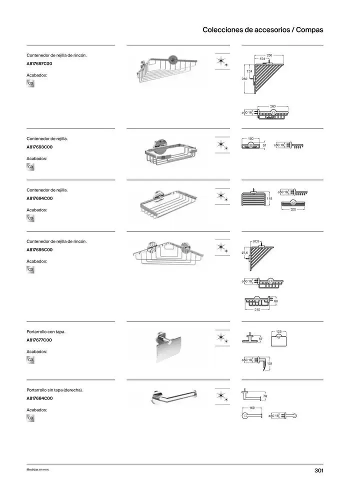 Catálogo de Colecciones de Baño, Muebles y Accesorios 9 de enero al 31 de diciembre 2025 - Página 303