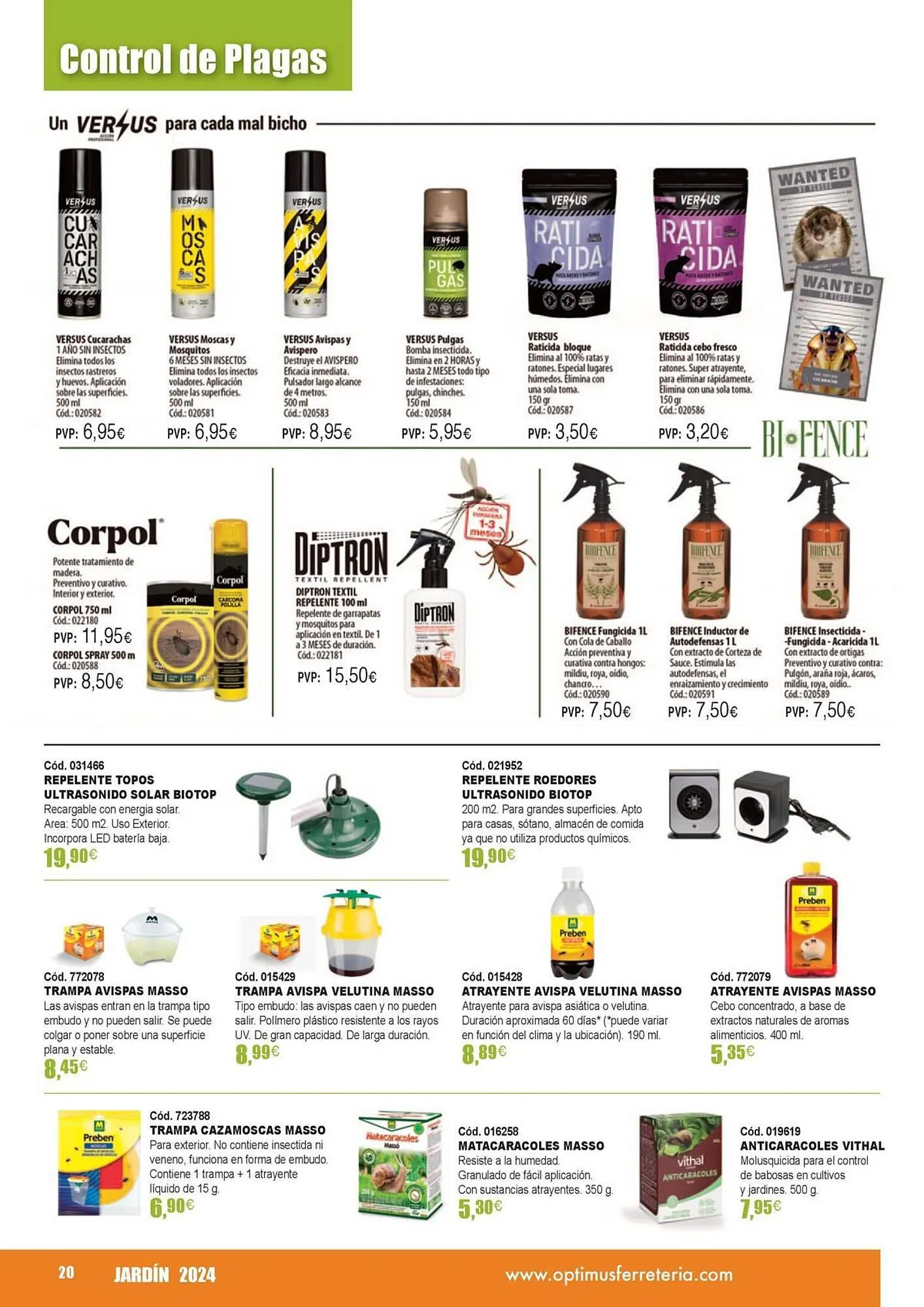 Catálogo de Folleto Optimus 21 de marzo al 31 de agosto 2024 - Página 20