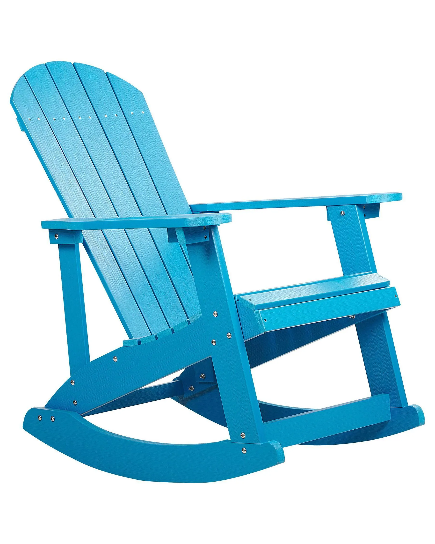 Silla mecedora de jardín ADIRONDACK Azul