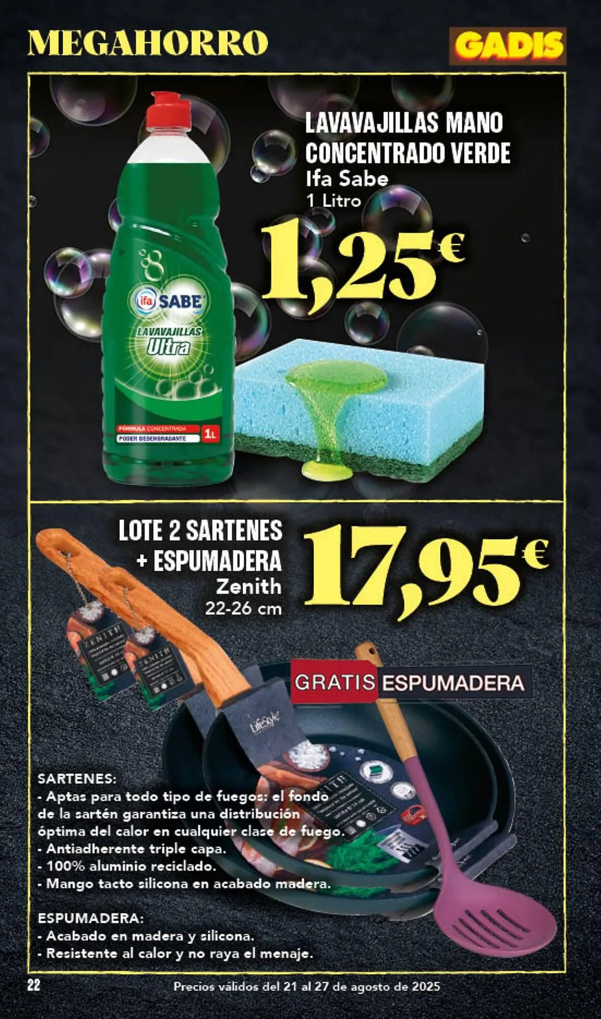 Catálogo de Folleto Gadis 21 de agosto al 27 de agosto 2025 - Página 22