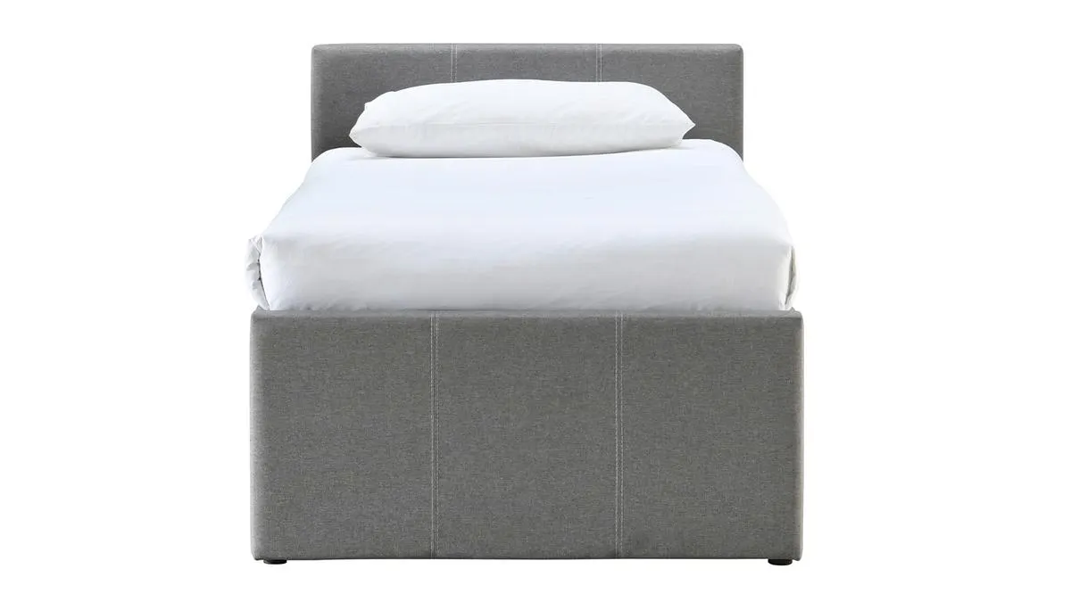 Cama nido infantil 90 × 195 cm tela gris MACCO