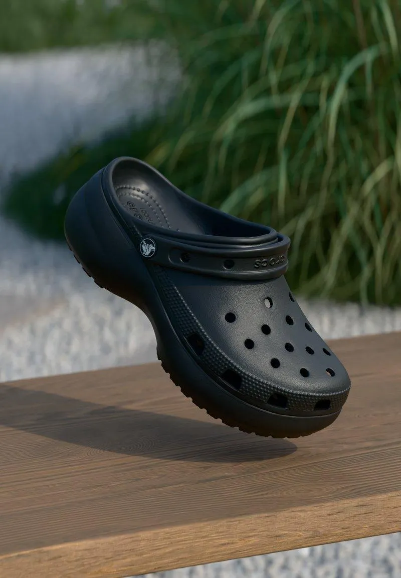 CLASSIC PLATFORM - Mules de tacón - black