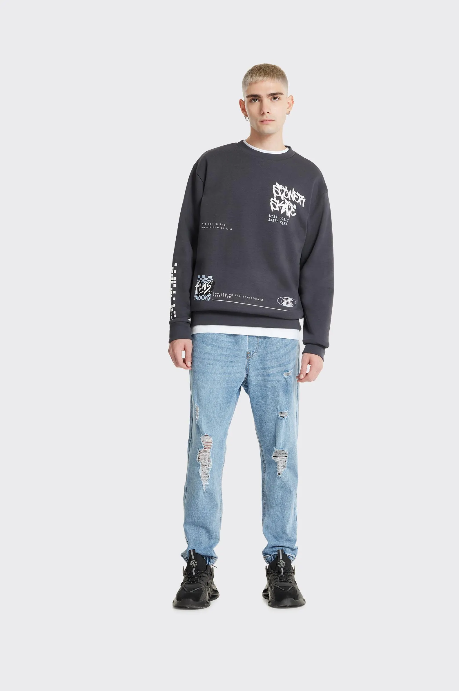 SUDADERA CERRADA Polinesia PRINT HOMBRE