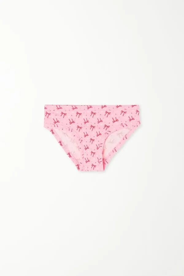 Braguitas Basic de Algodón Estampado para Niña