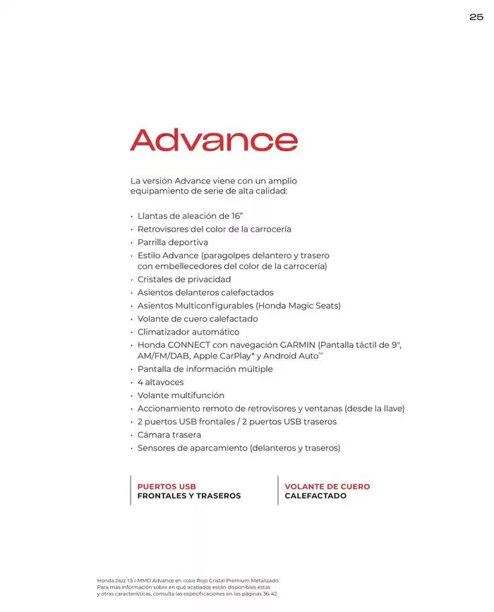 Catálogo de Honda Jazz-Hybrid 30 de agosto al 30 de junio 2025 - Página 23