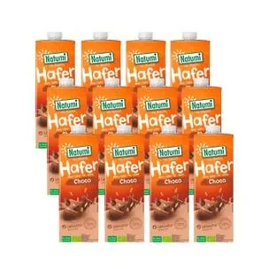 Pack 12 x Bebida de Avena Choco BIO Natumi 1 L