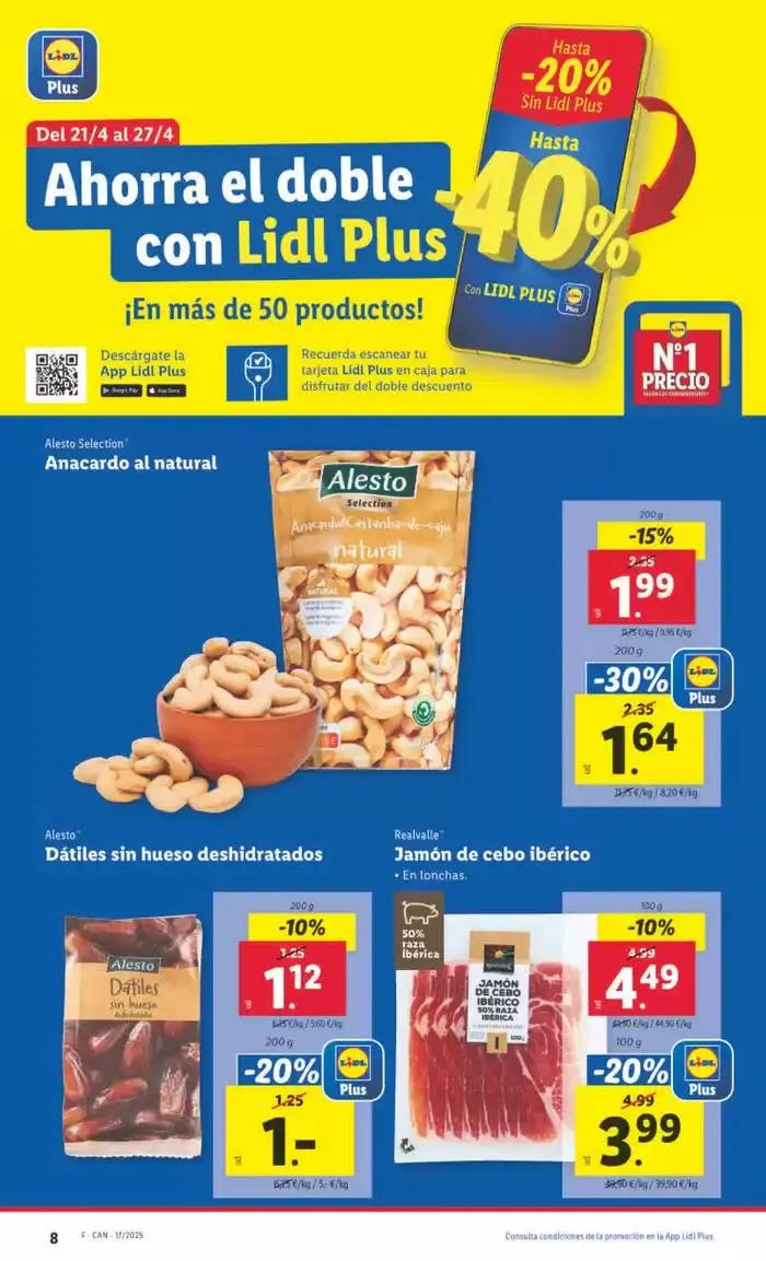 Catálogo de № 1 PRECIO - Ofertas válidas del 21/04 al 27/04 21 de abril al 27 de abril 2025 - Página 8