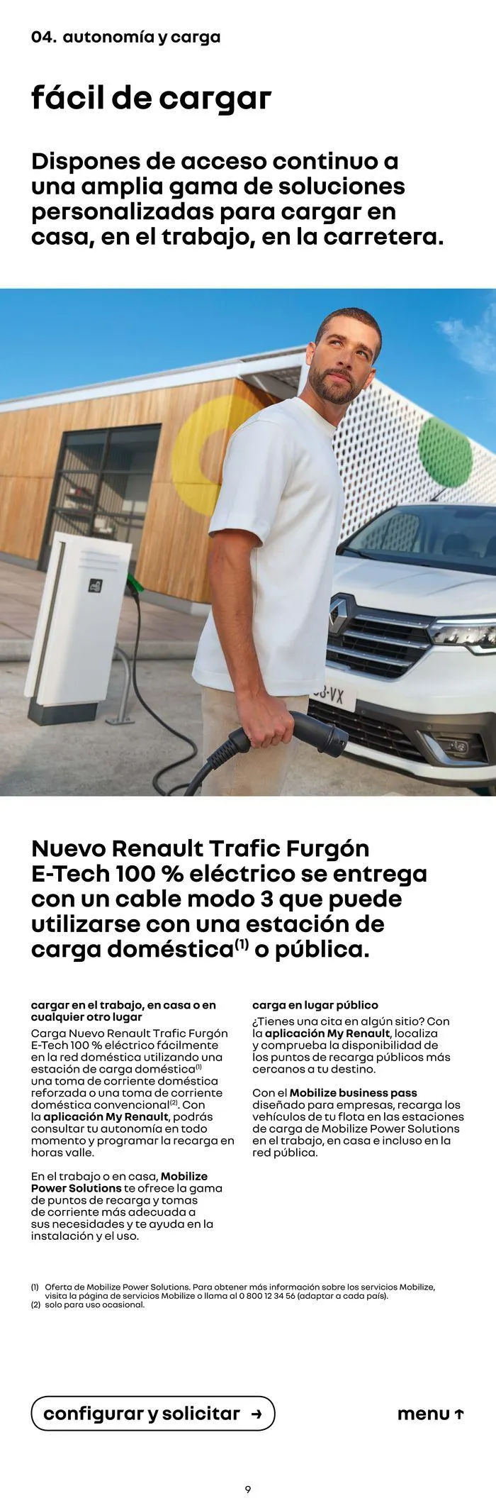Catálogo de Renault Trafic Furgón E-Tech 100% Eléctrico 18 de julio al 18 de julio 2025 - Página 9