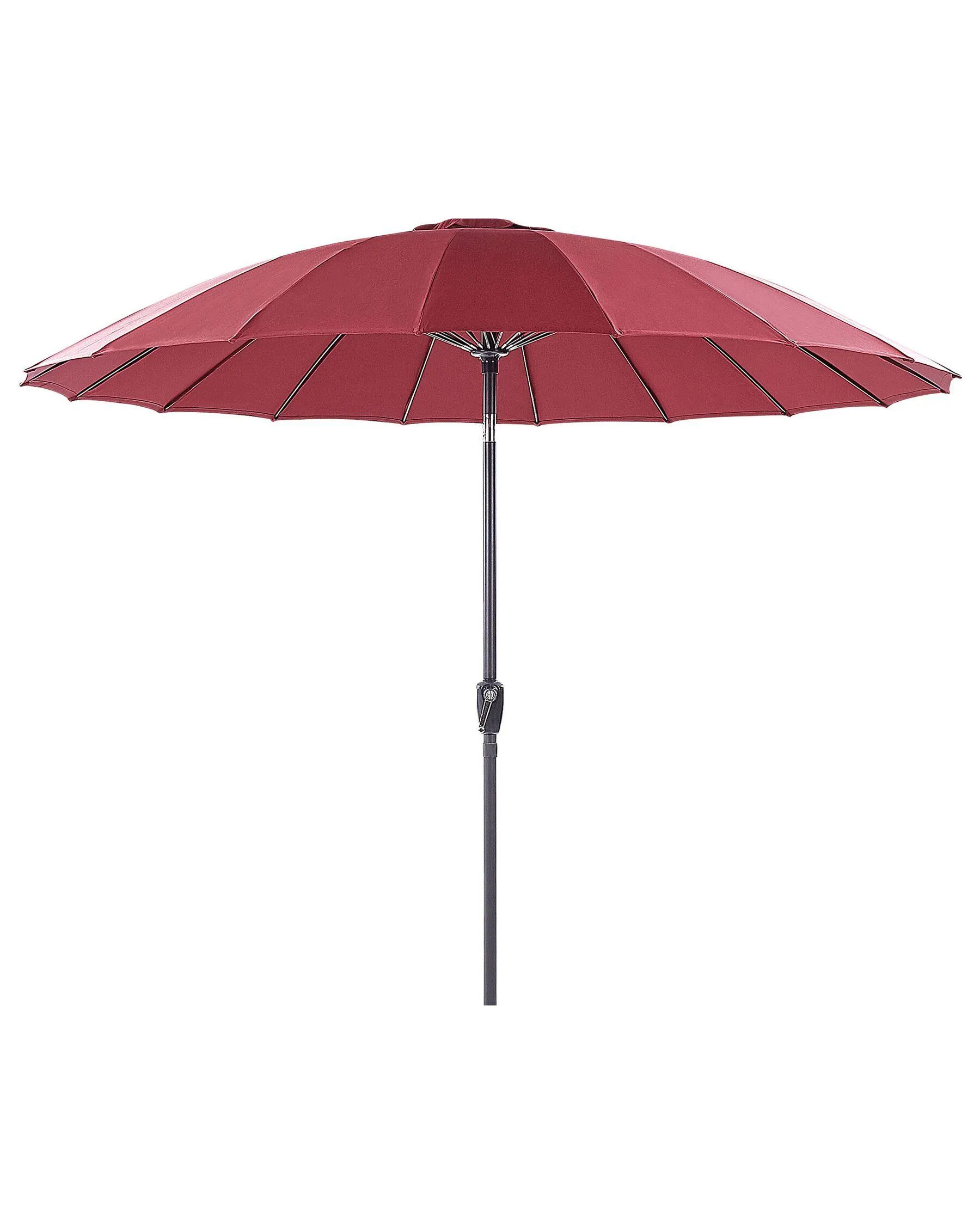Sombrilla de poliéster rojo oscuro/negro 255 cm BAIA