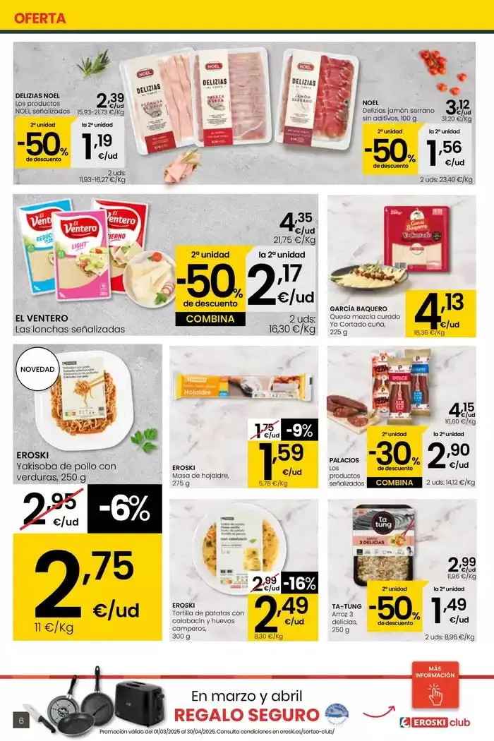 Catálogo de Precio más bajo SUPERMERCADOS EROSKI 27 de marzo al 8 de abril 2025 - Página 6