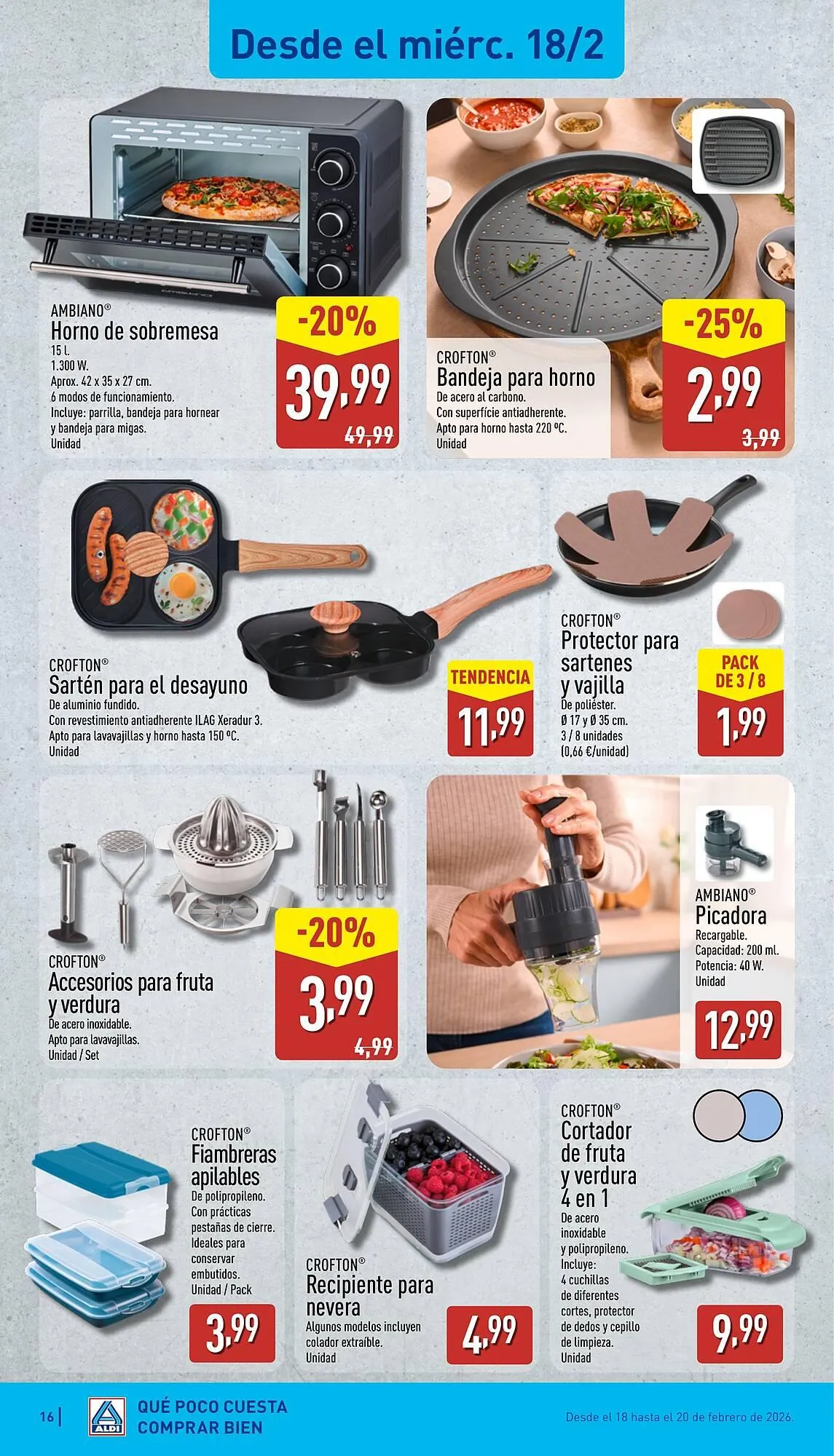 Catálogo de Folleto ALDI 16 de febrero al 22 de febrero 2026 - Página 16