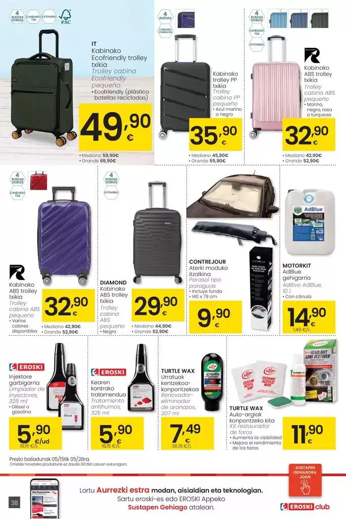 Catálogo de AUKERA OFERTA HIPERMERKATUAK EROSKI 15 de mayo al 27 de mayo 2025 - Página 38