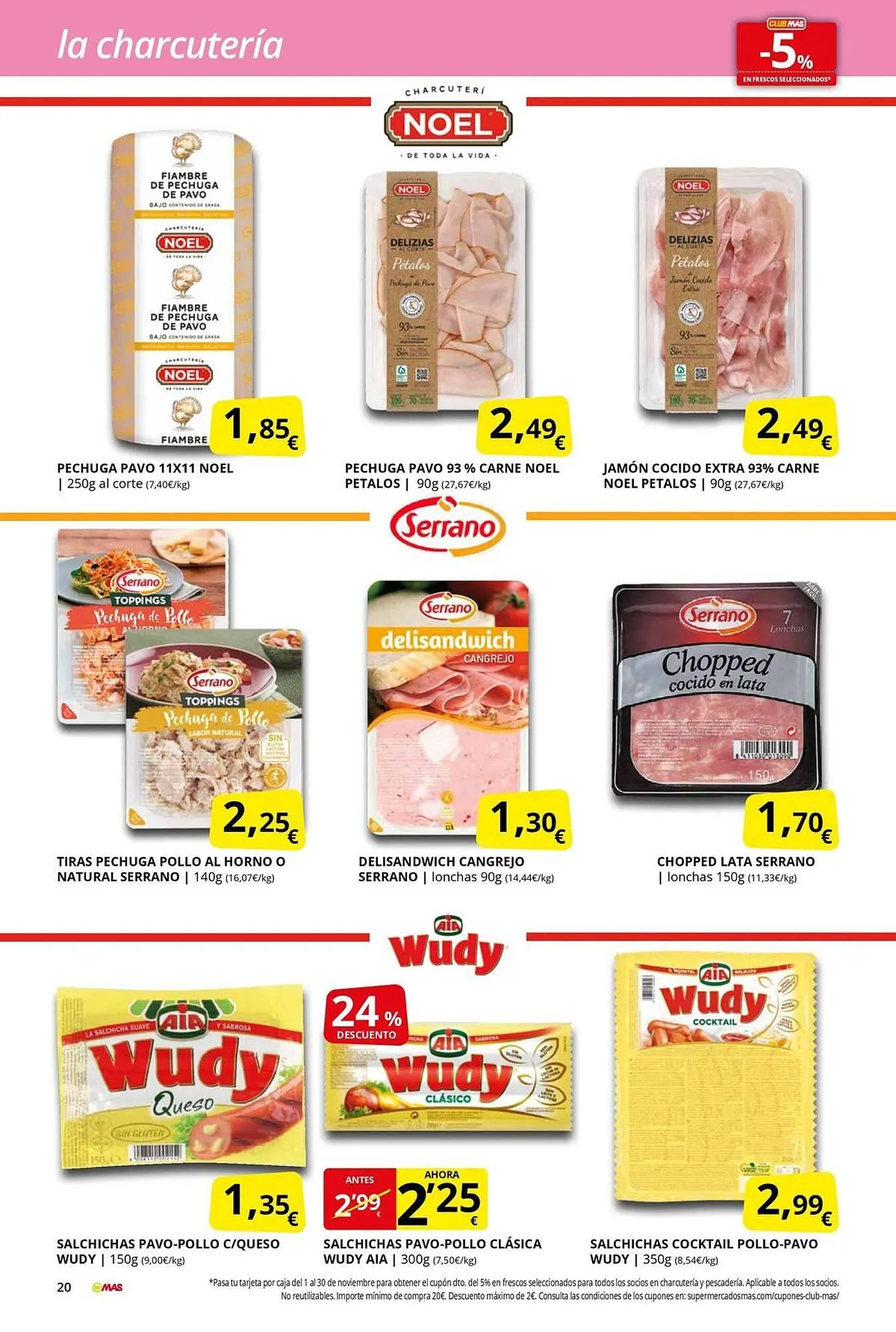 Catálogo de Folleto Supermercados MAS 31 de octubre al 30 de noviembre 2025 - Página 20