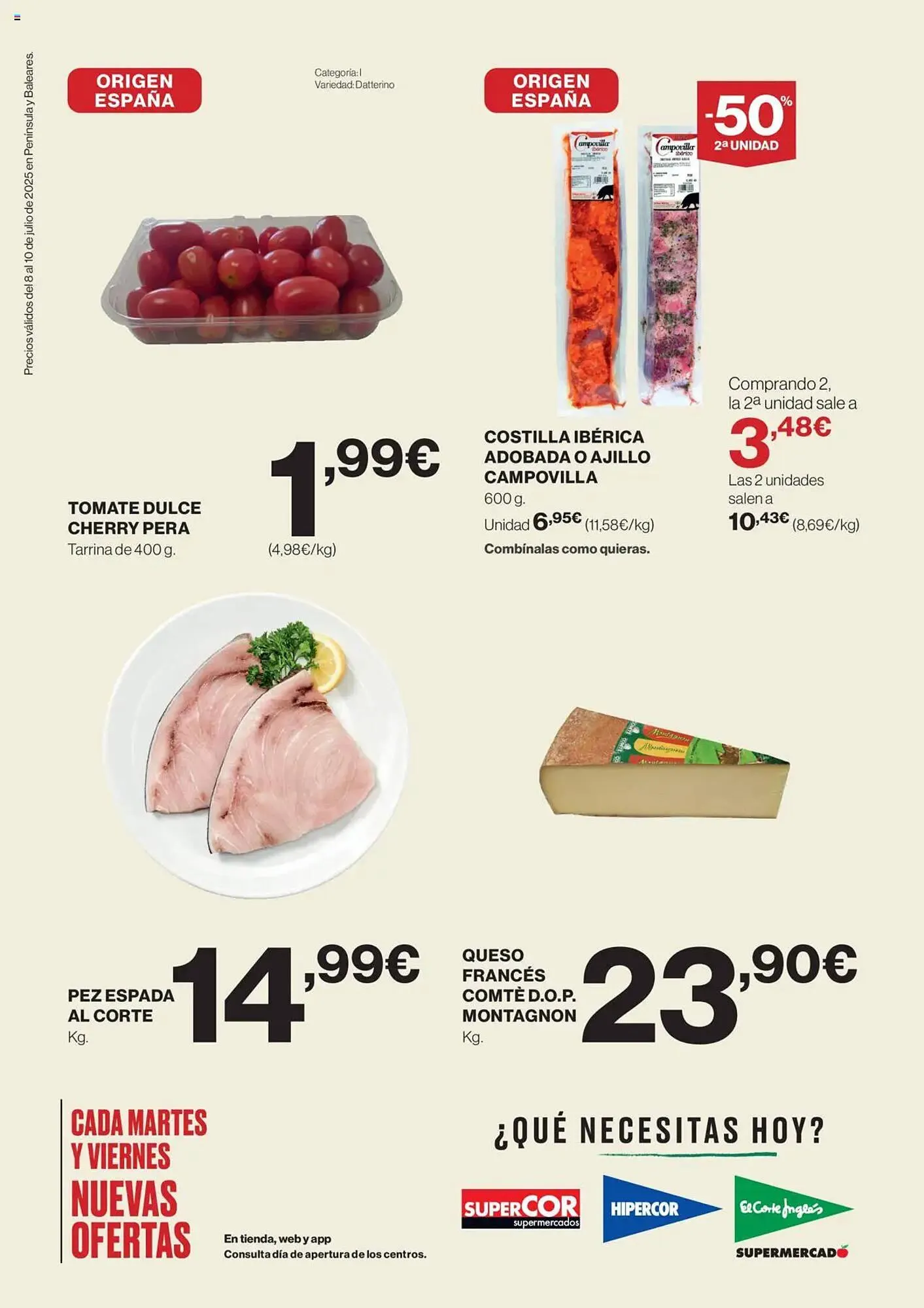Catálogo de Folleto Hipercor 8 de julio al 10 de julio 2025 - Página 2
