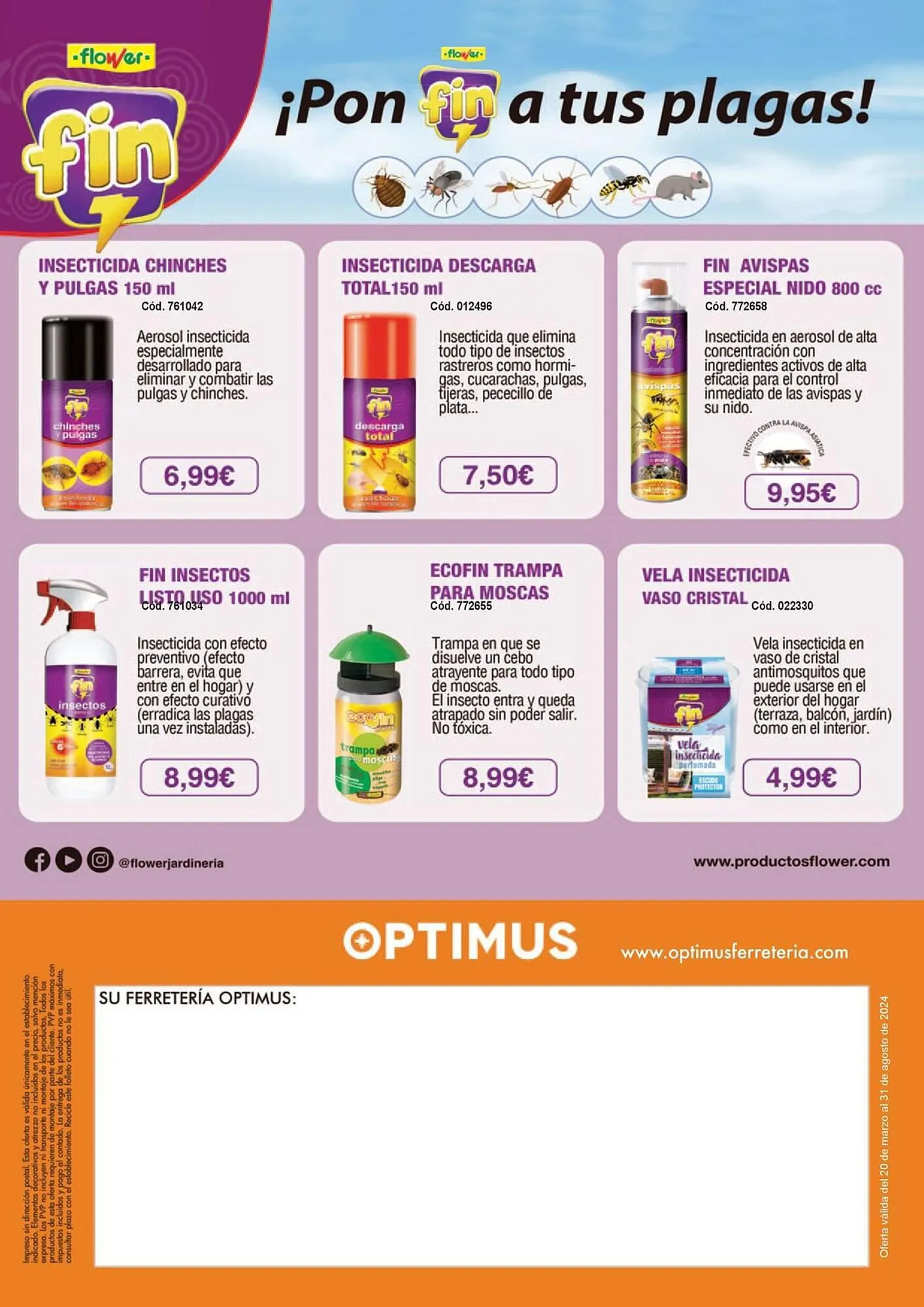 Catálogo de Folleto Optimus 21 de marzo al 31 de agosto 2024 - Página 76