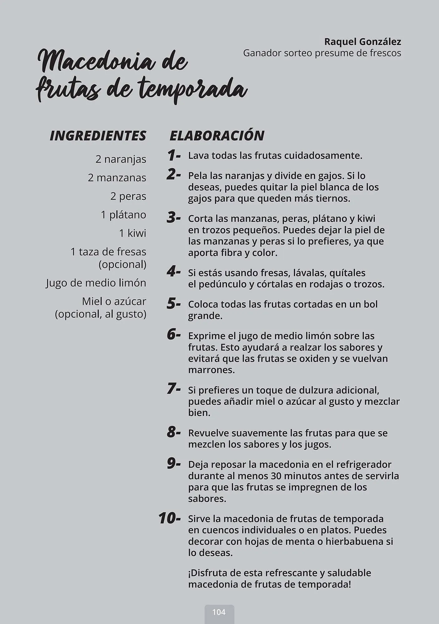Catálogo de Folleto Supermercados MAS 10 de enero al 21 de diciembre 2024 - Página 104